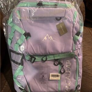 Caracoleap Purple and Mint Backpack